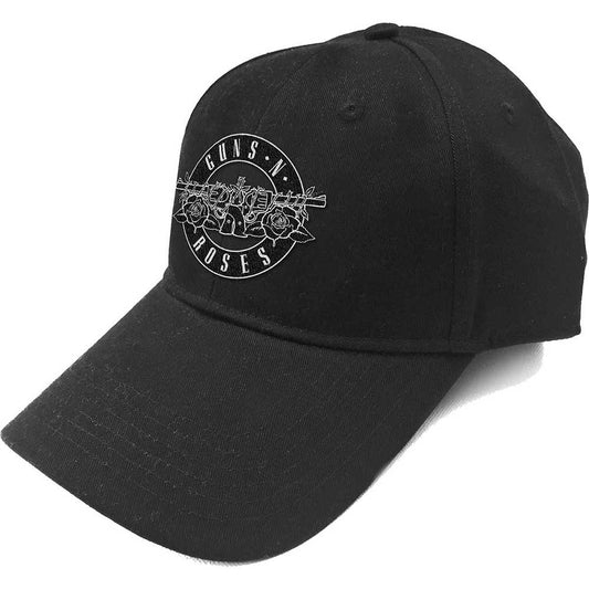 Guns N' Roses Baseball Cap: White Circle Logo