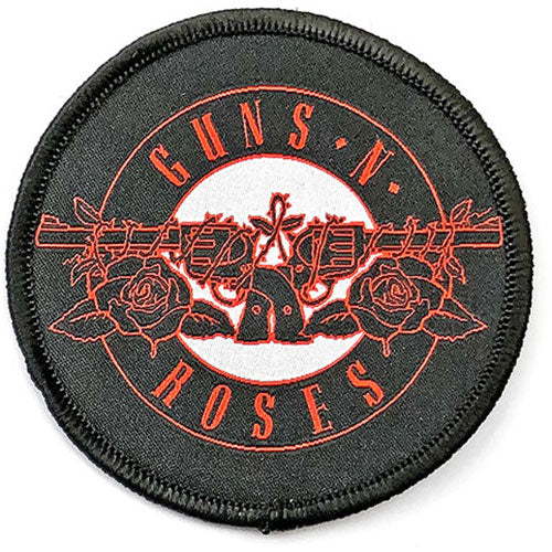 Guns N' Roses Standard Printed Patch: Red Circle Logo