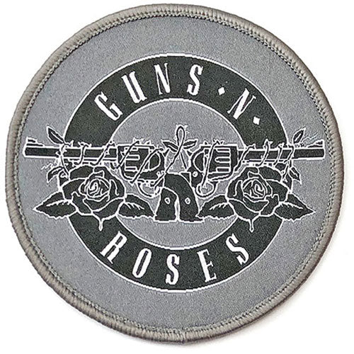 Guns N' Roses Standard Printed Patch: White Circle Logo