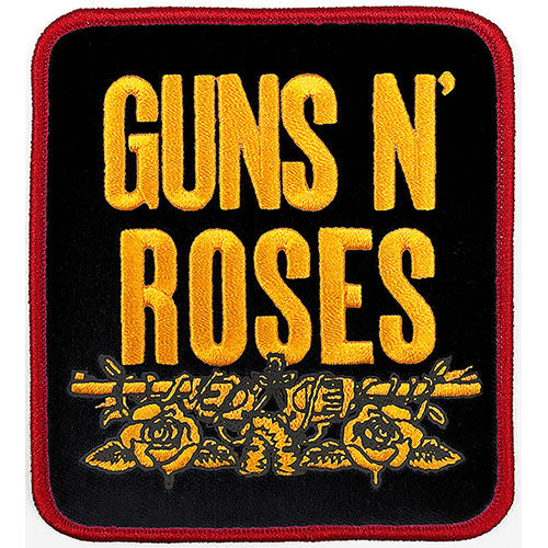 Guns N' Roses Standard Woven Patch: Stacked Black