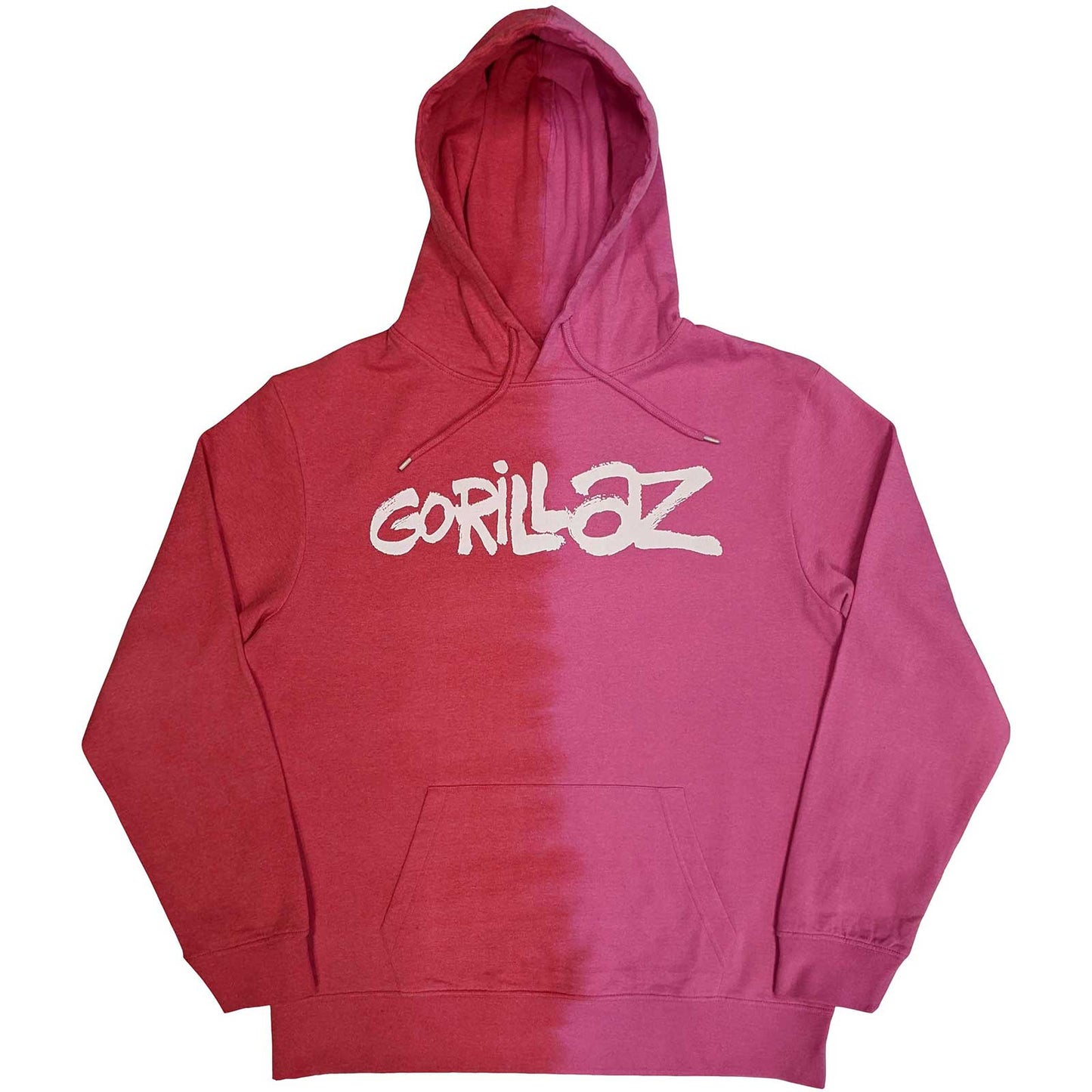 Gorillaz Pullover Hoodie: Two-Tone Brush Logo