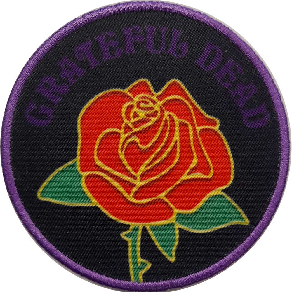 Grateful Dead Standard Printed Patch: Rose