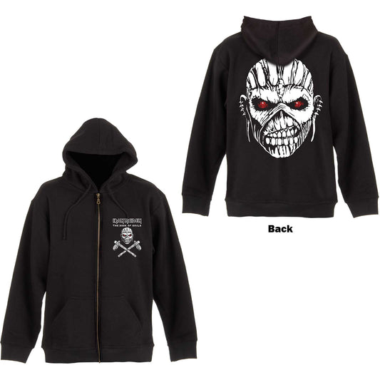 Iron Maiden Zipped Hoodie: Eddie Axe