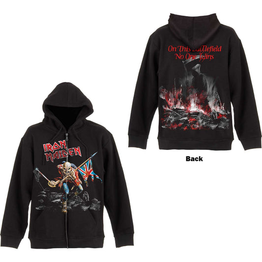 Iron Maiden Zipped Hoodie: Scuffed Trooper