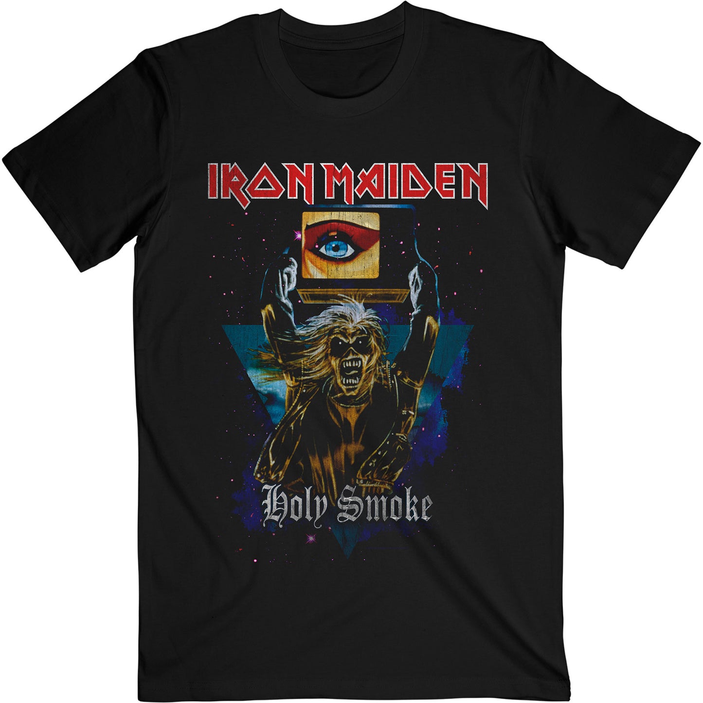 Iron Maiden T-Shirt: Holy Smoke Space Triangle