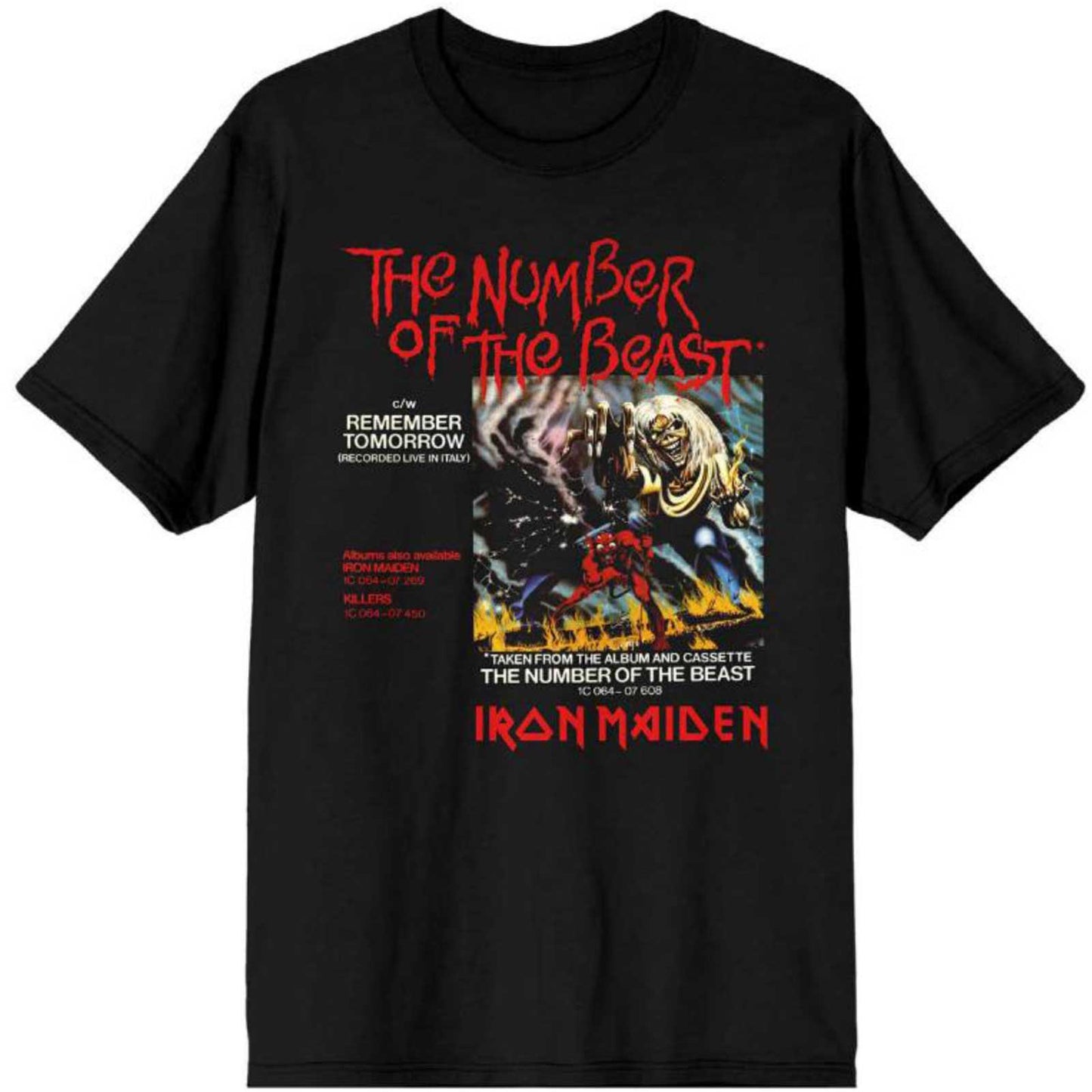 Iron Maiden T-Shirt: Number Of The Beast Vinyl Promo Sleeve