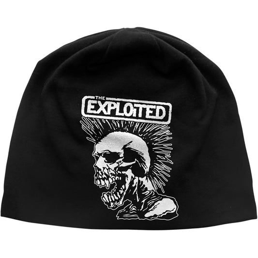 The Exploited Beanie Hat: Mohican Skull