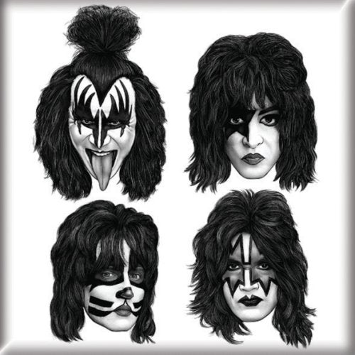 KISS Magnet: Graphite Faces