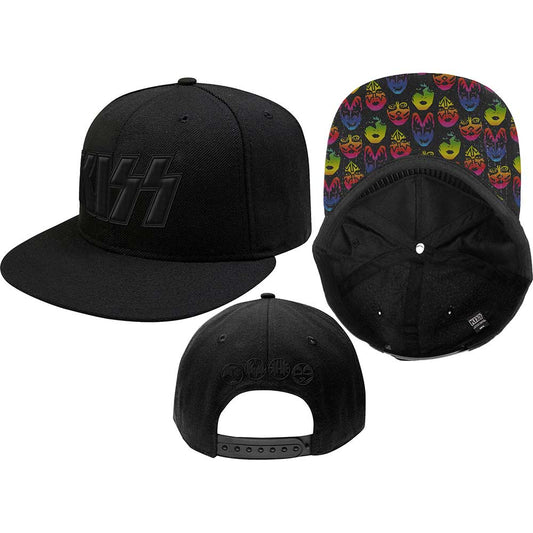 KISS Hat: Neon Faces