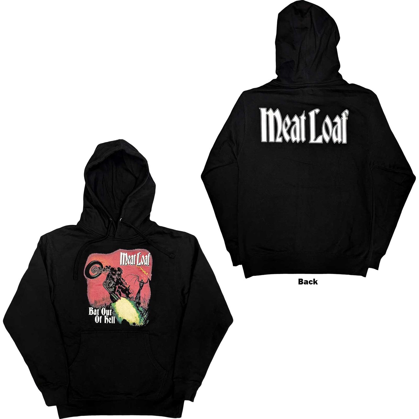Meat Loaf Pullover Hoodie: Bat Out Of Hell