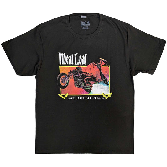 Meat Loaf T-Shirt: Bat Out Of Hell Rectangle