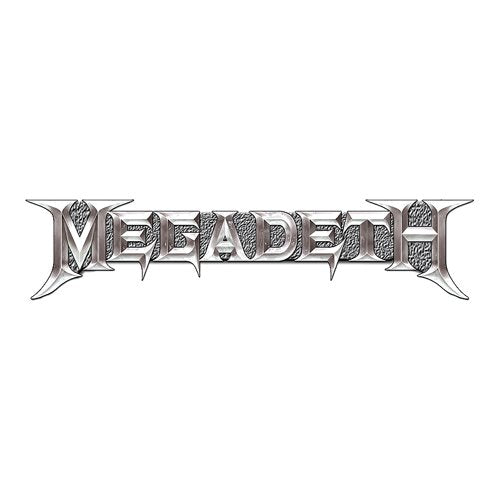 Megadeth Badge: Chrome Logo