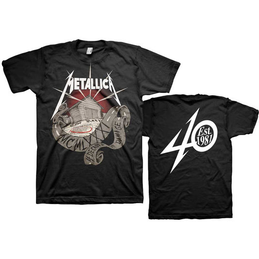 Metallica T-Shirt: 40th Anniversary Garage