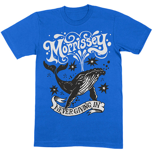 Morrissey T-Shirt: Never Giving In/Whale