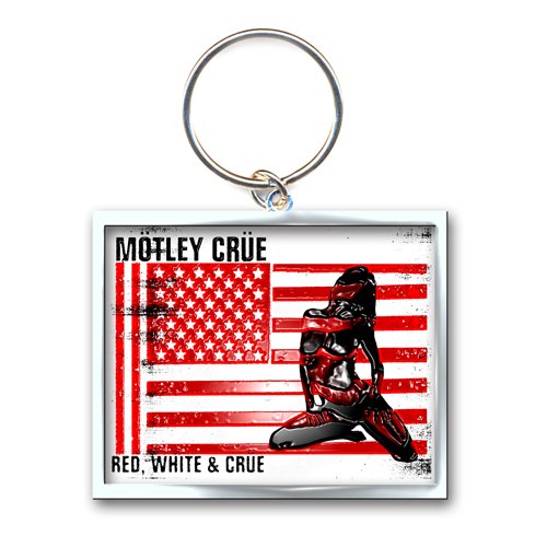 Motley Crue Keychain: Red  White & Crue