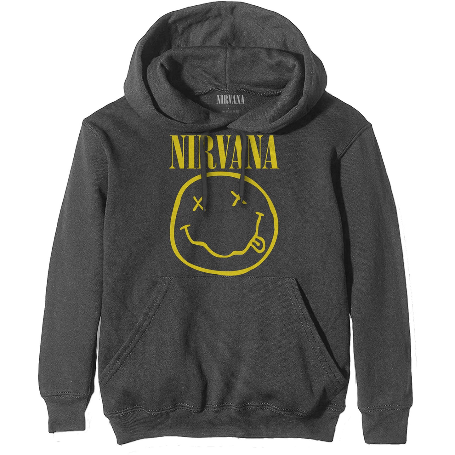 Nirvana Pullover Hoodie: Yellow Smiley