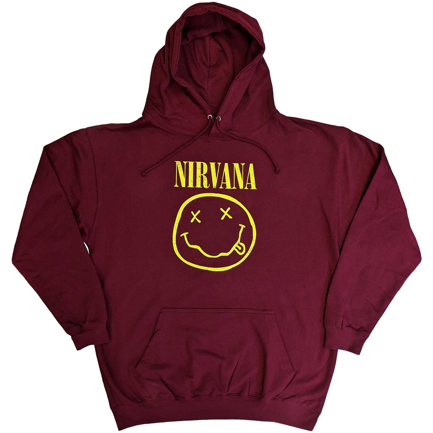 Nirvana Pullover Hoodie: Yellow Smiley