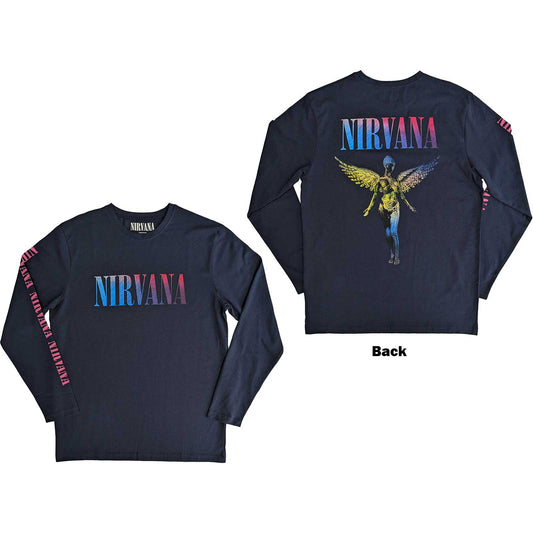 Nirvana Long Sleeve T-Shirt: Angelic Gradient