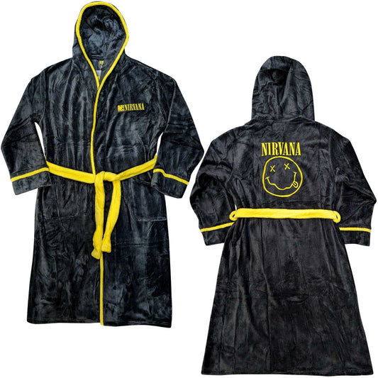 Nirvana Bathrobe: Yellow Happy Face