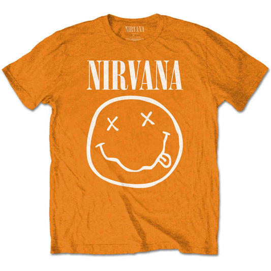 Nirvana T-Shirt: White Happy Face