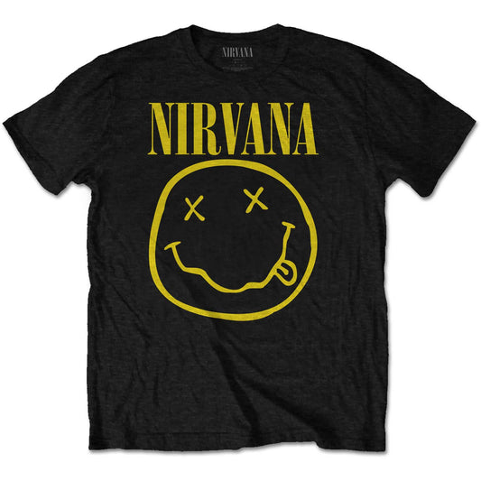 Nirvana T-Shirt: Yellow Happy Face