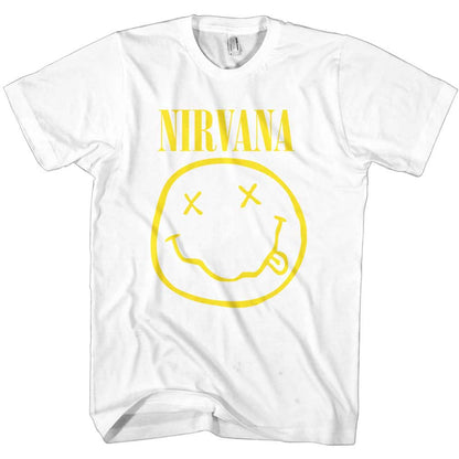 Nirvana T-Shirt: Yellow Smiley