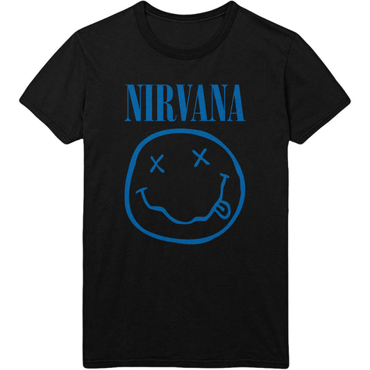 Nirvana T-Shirt: Blue Happy Face