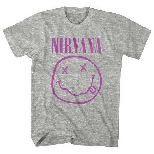 Nirvana T-Shirt: Purple Happy Face