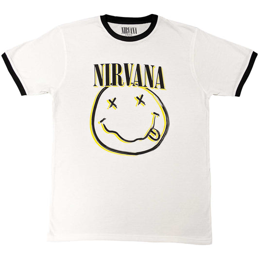 Nirvana T-Shirt: Double Happy Face