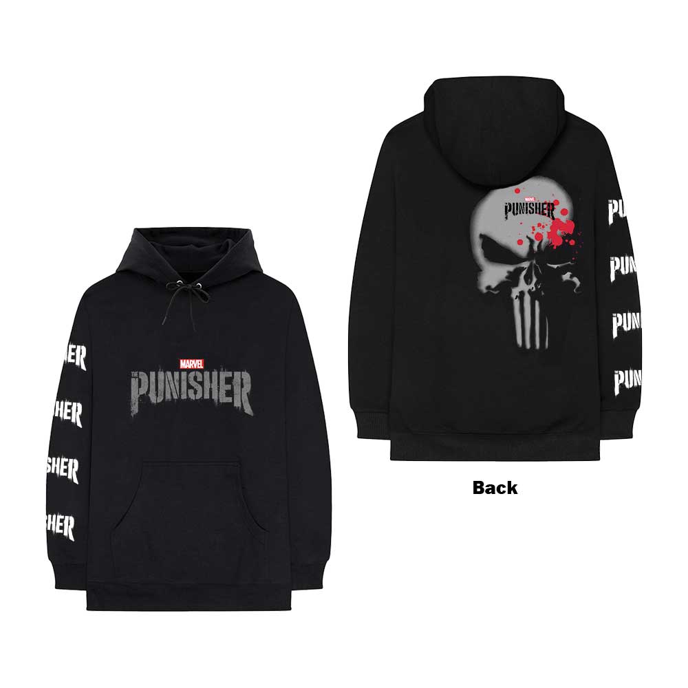 Marvel Comics Pullover Hoodie: Punisher Stamp