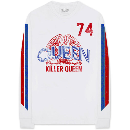 Queen Long Sleeve T-Shirt: Killer Queen '74 Stripes