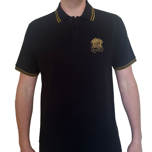 Queen Polo Shirt: Crest Logo