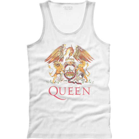 Queen Vest T-Shirt: Classic Crest