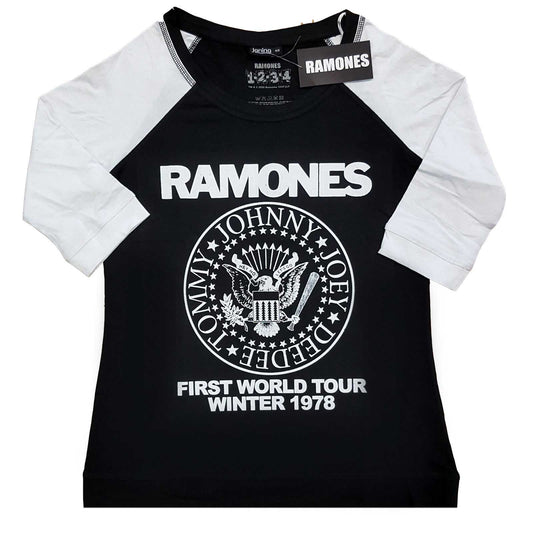 Ramones Ladies T-Shirt: First World Tour 1978