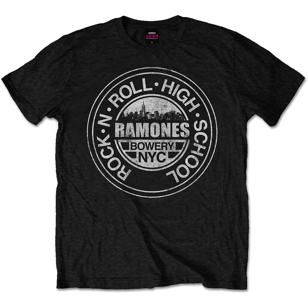 Ramones T-Shirt: Rock 'n Roll High School  Bowery  NYC