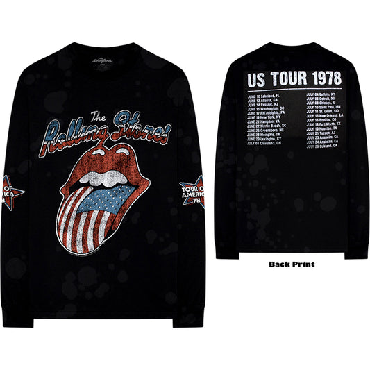 The Rolling Stones Long Sleeve T-Shirt: US Tour '78