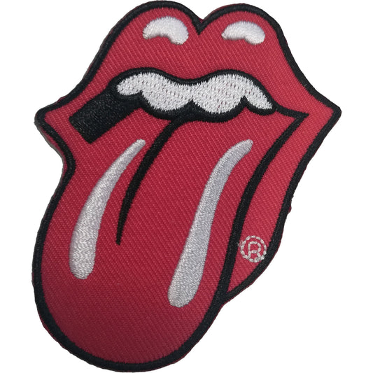 The Rolling Stones Standard Woven Patch: Classic Tongue Red
