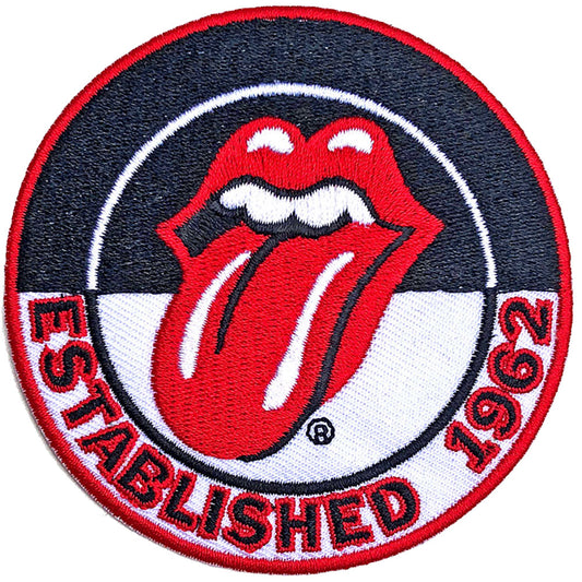 The Rolling Stones Standard Woven Patch: Est. 1962 Version 2.