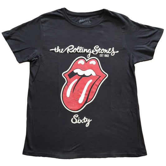 The Rolling Stones Ladies T-Shirt: Sixty Plastered Tongue