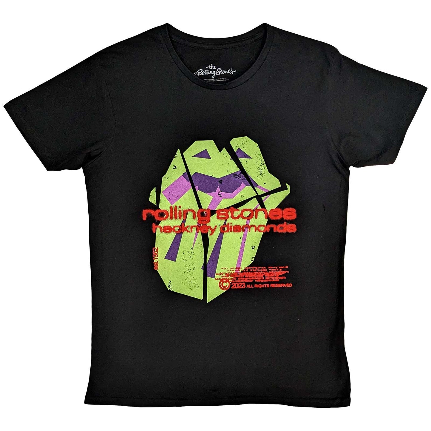 The Rolling Stones T-Shirt: Hackney Diamonds Neon Tongue