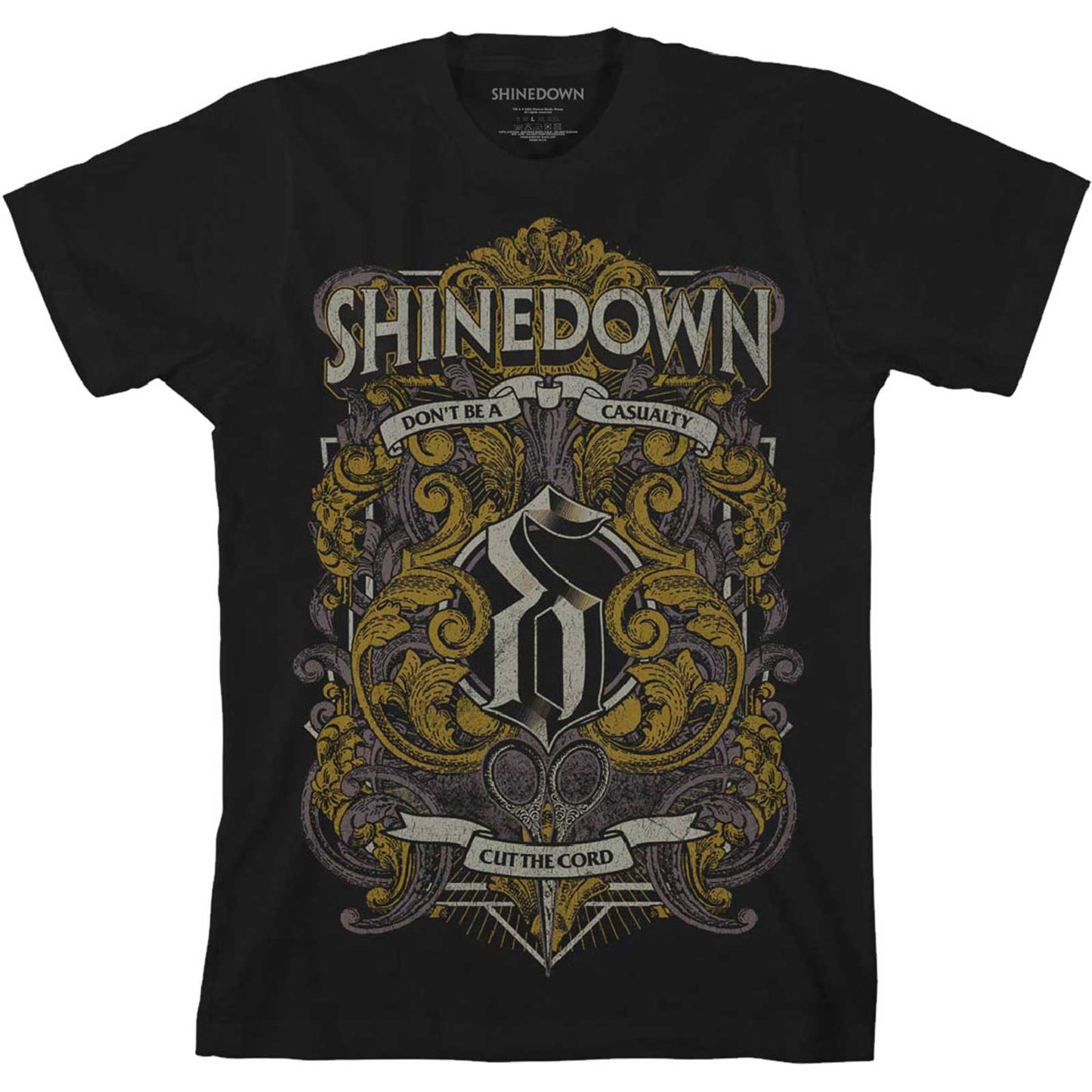 Shinedown T-Shirt: Ornamental Scissors