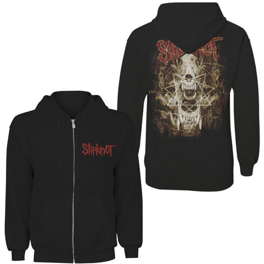 Slipknot Zipped Hoodie: Skull Teeth