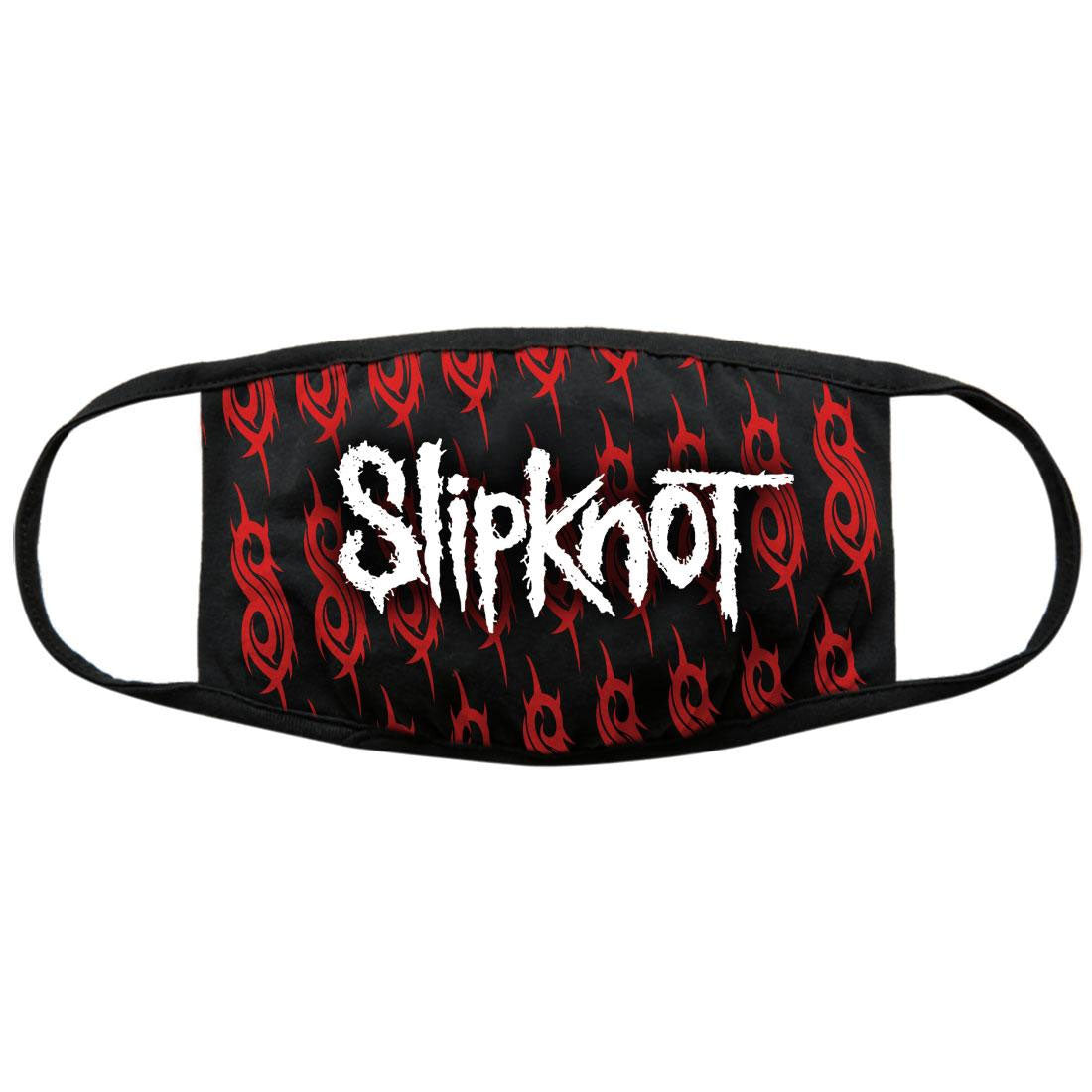 Slipknot Face Mask: White Logo & Sigils
