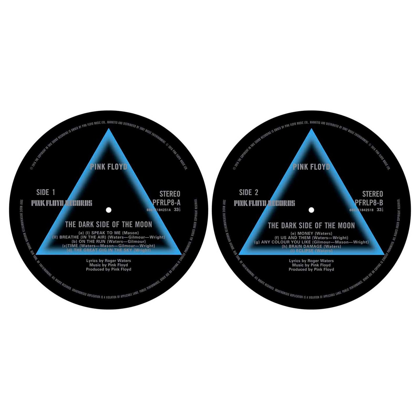 Pink Floyd Turntable Slipmat Set: Dark Side Of The Moon