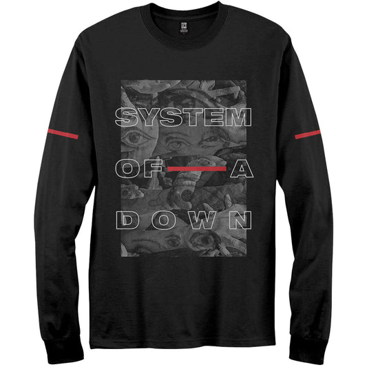 System Of A Down Long Sleeve T-Shirt: Eye Collage