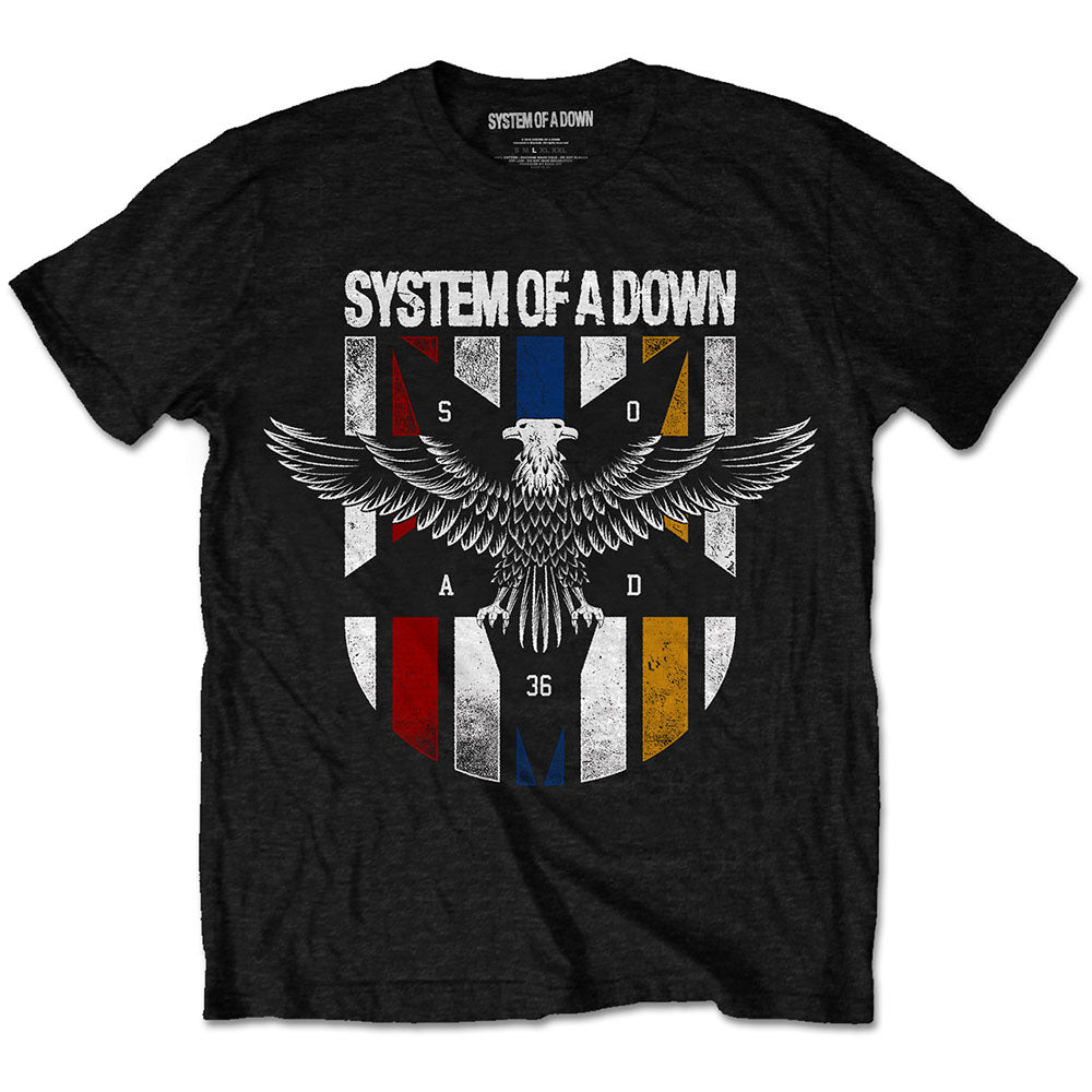 System Of A Down T-Shirt: Eagle Colours