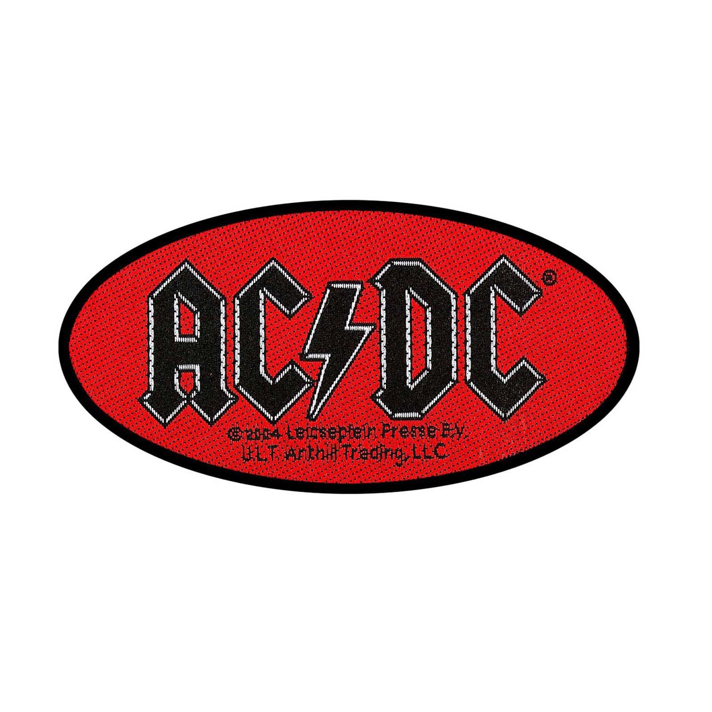 AC/DC Standard Woven Patch: Oval Logo