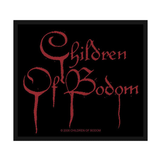 Children Of Bodom Standard Woven Patch: Blood Logo