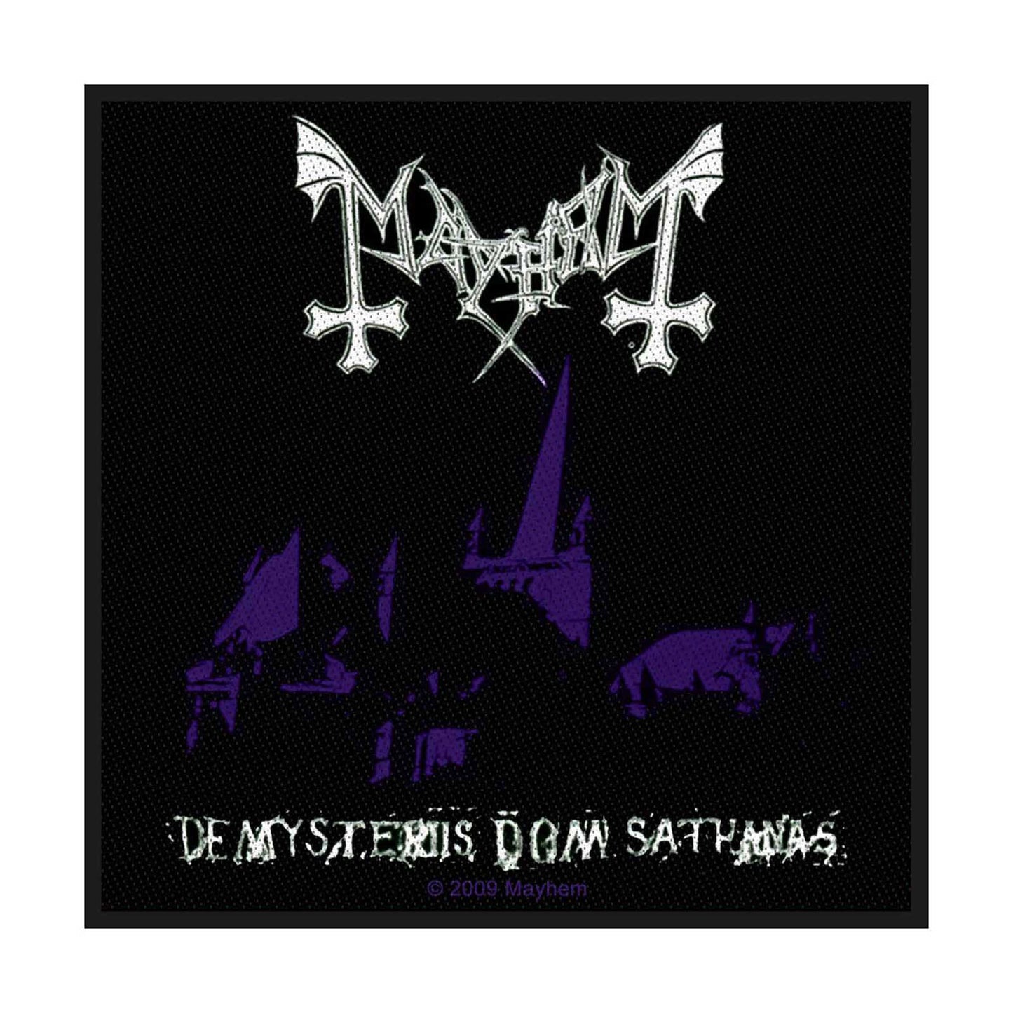 Mayhem Standard Woven Patch: De Mysteriis Dom Sathanas