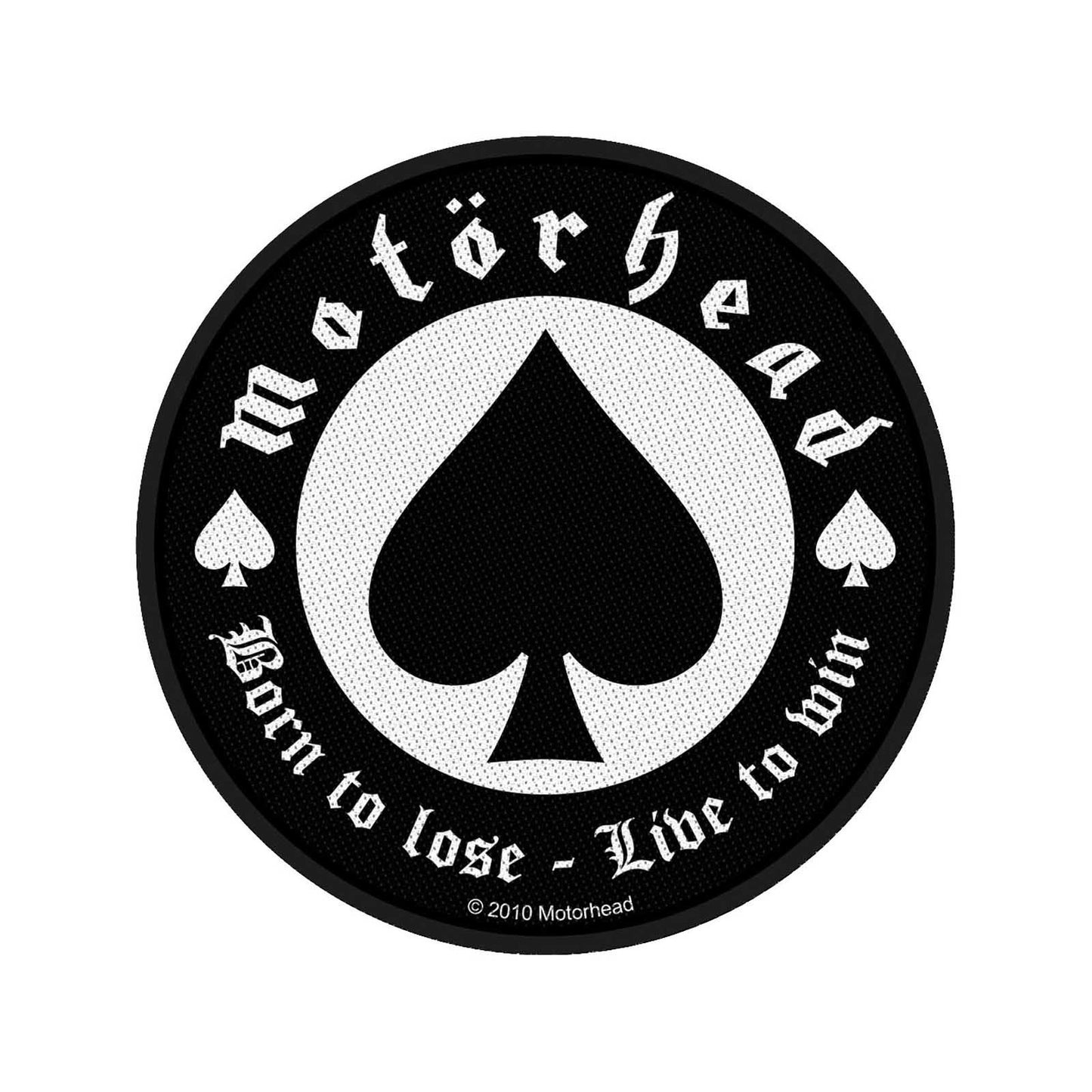 Motorhead Standard Woven Patch: Born to Lose